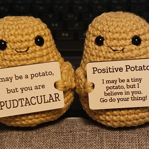 Positive Potato Desk Buddy - Quality, Eco-Friendly Cotton and Wood - DISPLAY ONLY