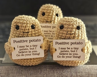 Positive Potato Desk Buddy - Quality, Eco-Friendly Cotton and Wood - DISPLAY ONLY