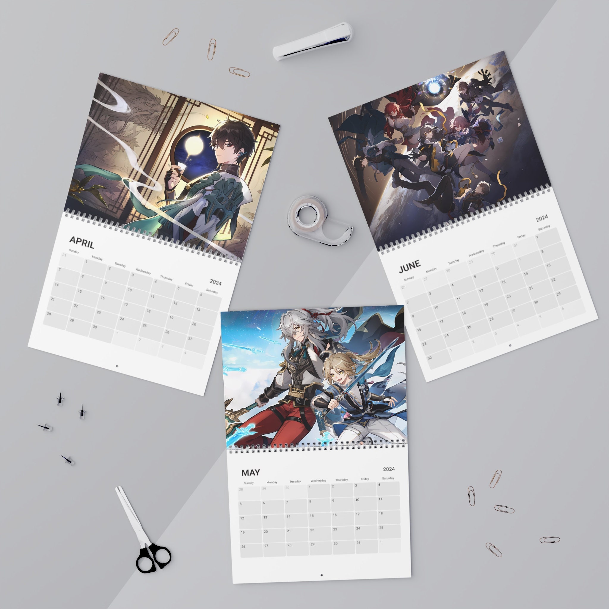 Honkai Star Rail Calendar 2024 Etsy