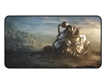 Alfombrilla de escritorio para juegos, diseño de Fallout, alfombrilla para ratón, accesorio para juegos, decoración de escritorio, decoración de oficina