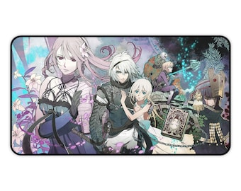 Alfombrilla de escritorio para juegos, diseño de personajes de Neir Automata, alfombrilla para ratón, accesorio para juegos, decoración de escritorio, decoración de oficina