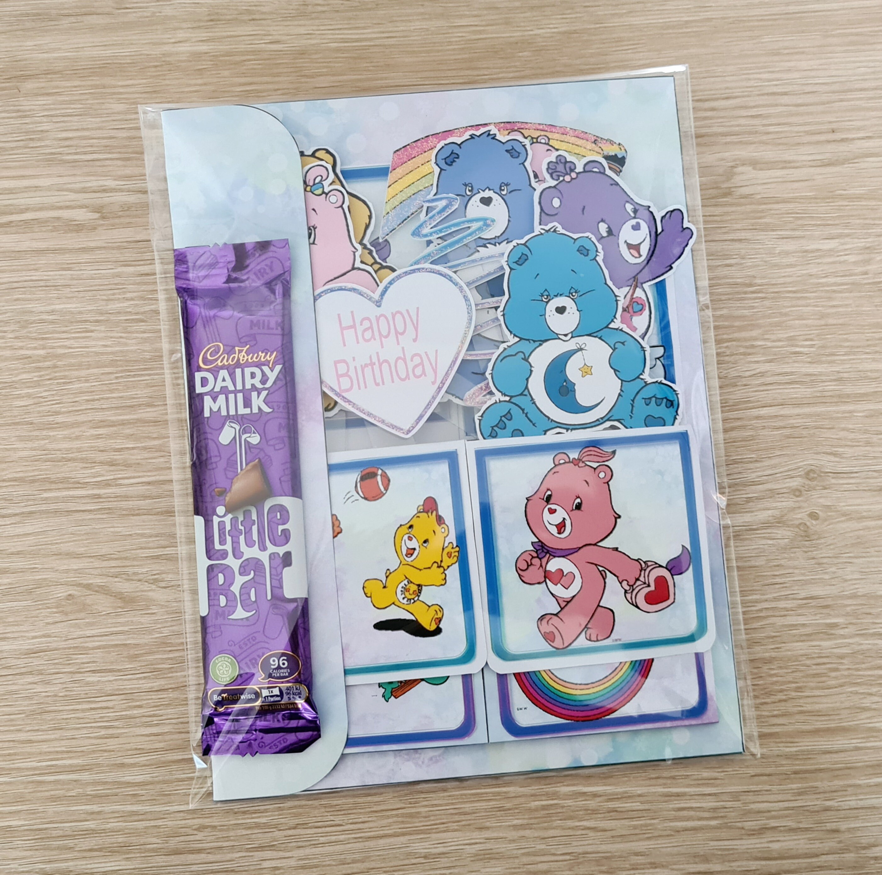 Biglietto Compleanno Personalizzato Care Bears – Scegli Tra 3 Disegni – Karmakards