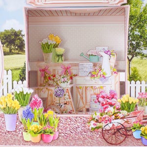 Flower Birthday Card, Happy Birthday Cards Women, 3D image 6