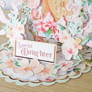 Birthday Greeting Card For Daughter Happy Birthday Daughter Pretty Birthday Card For Daughter Gift From Mom To Daughter Floral Birthday Card - View #11