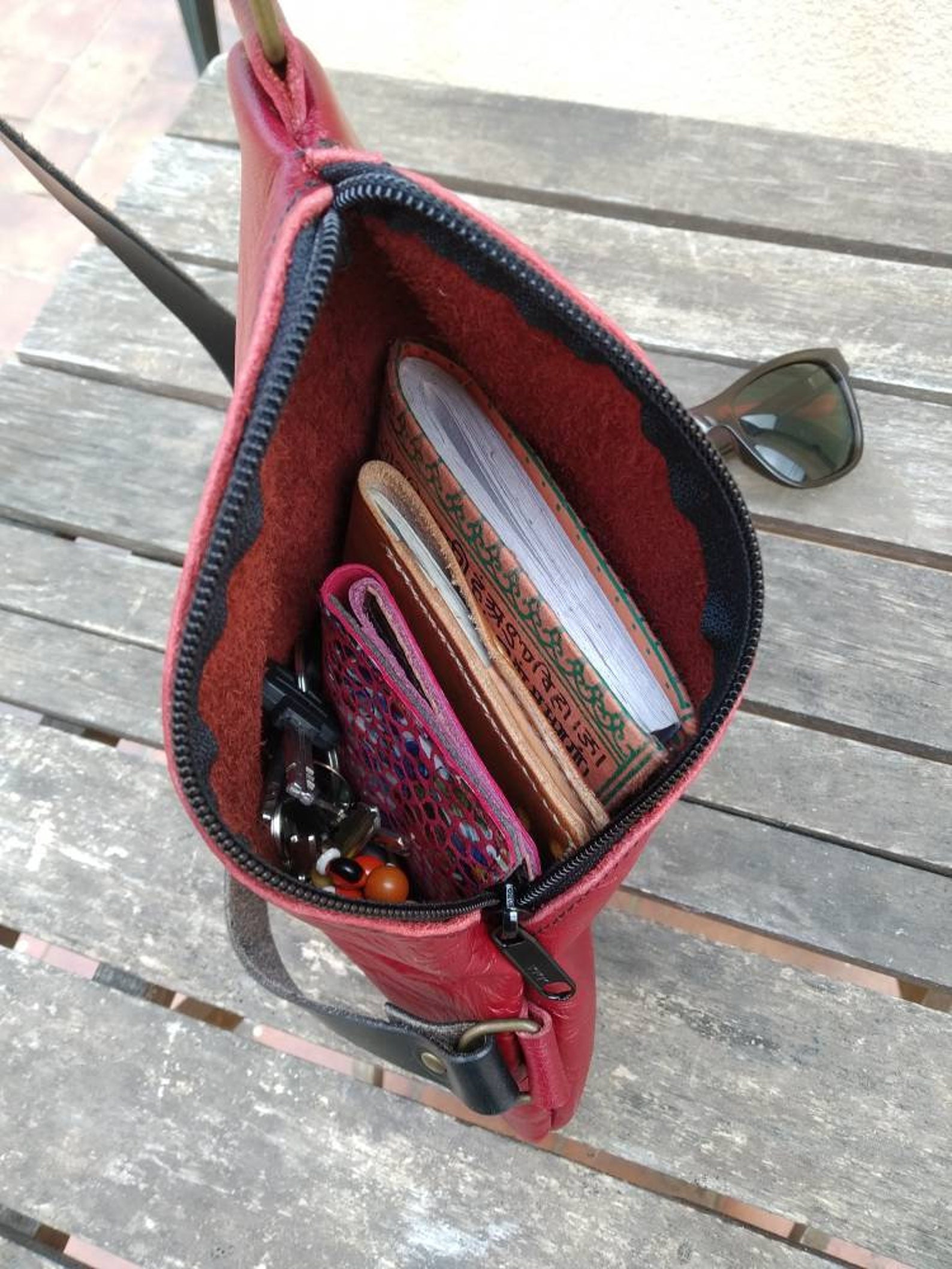 Leather Women's Sling Bag Small Sling Bag Simple Purse Etsy