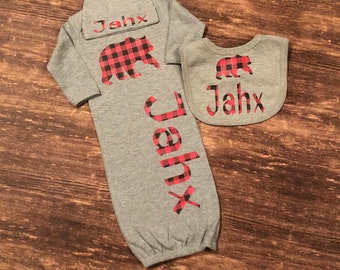 newborn baby gown etsy