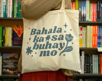 Filipino Proverb Tote Bag: Organic Cotton Graphic Tote
