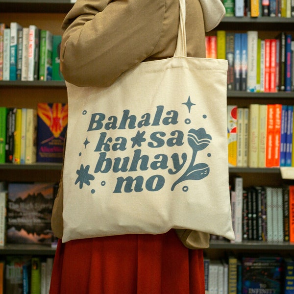 Filipino Proverb ~ Premium Canvas Tote Bags ~ Filipino Graphic Tote Bags ~ Illustration by Alex Martinez Art
