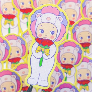 Red Rose Sonny Angel - Waterproof Sticker ~ Illustrations by Alex Martinez Art