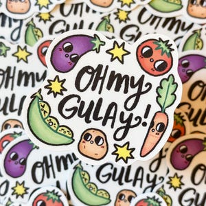 Oh My Gulay! - Filipino - Waterproof Sticker ~ Illustrations by Alex Martinez Art