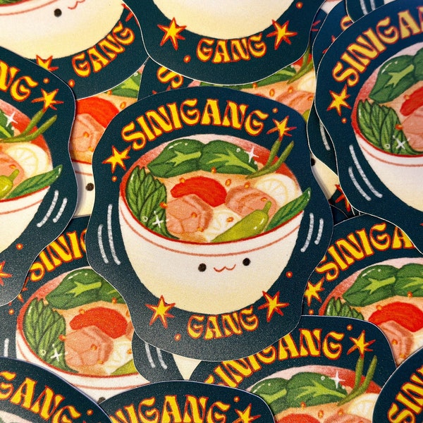 Sinigang Gang - Waterproof Sticker ~ Illustrations by Alex Martinez Art
