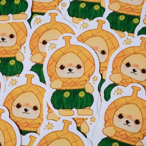 Pineapple Calico Critter - Waterproof Sticker ~ Illustrations by Alex Martinez Art