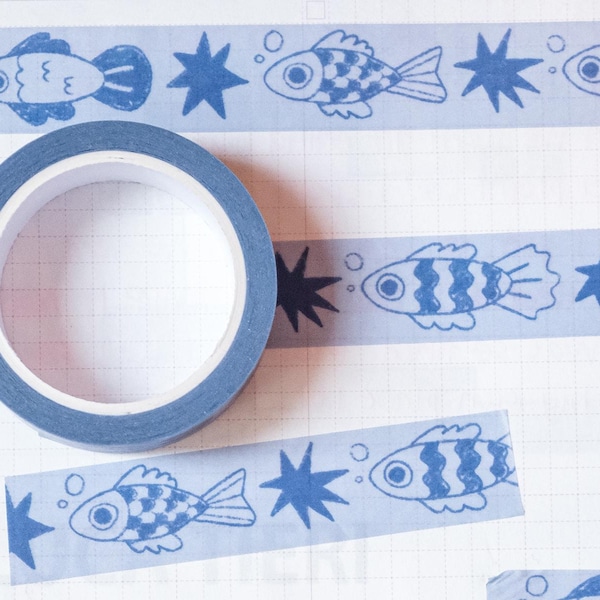 Fishies - Cute Washi Tape ~ Illustrations by Alex Martinez Art