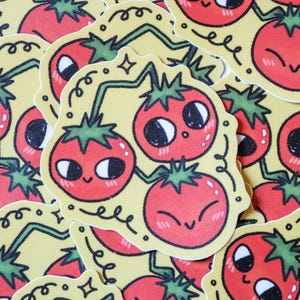 Lil Tomatoes - Waterproof Sticker ~ Illustrations by Alex Martinez Art
