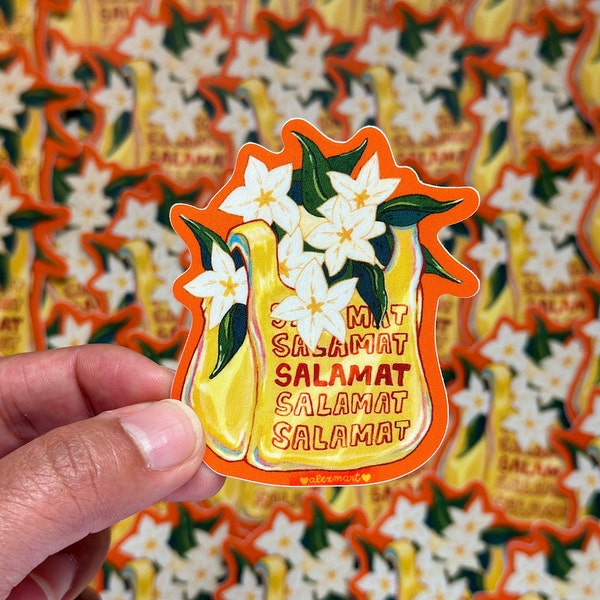 Thank You - Waterproof Sticker ~ Illustrations by Alex Martinez Art