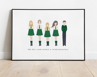 Derry Girls A Zine About The Girls And The Wee English Fella Etsy