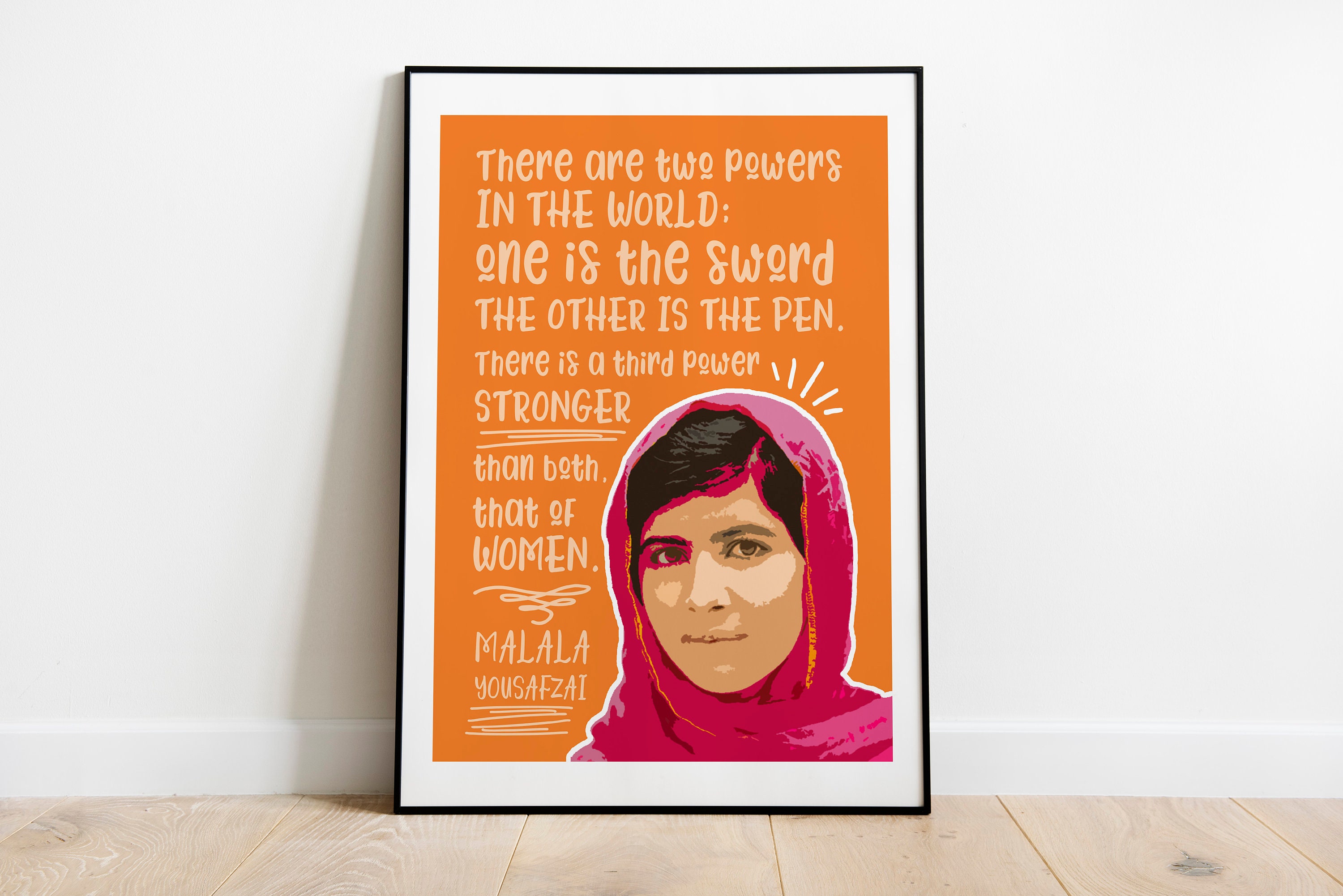 Malala Yousafzai Quote Printable Set Of 2 Etsy malala-yousafzai-quote-printable-set-of-2-etsy