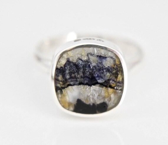 Blue John Ring Handmade Silver Ring Etsy