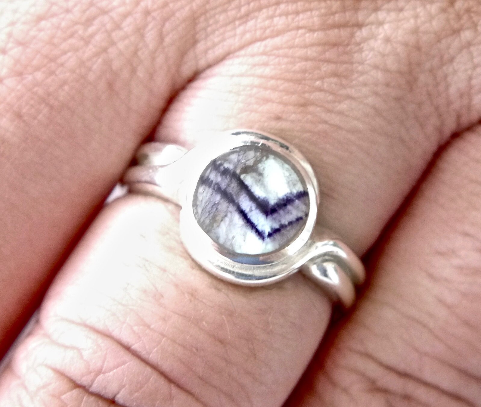 Blue John Ring - Womens Ring - Handmade -silver Ring - Etsy