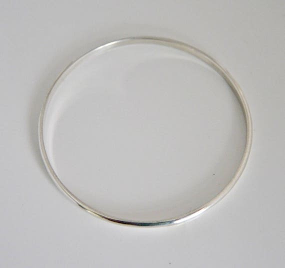 Sterling Silver Round Bangle Bracelet (13.56gr) | eBay