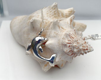 Dolphin Pendant in Sterling Silver