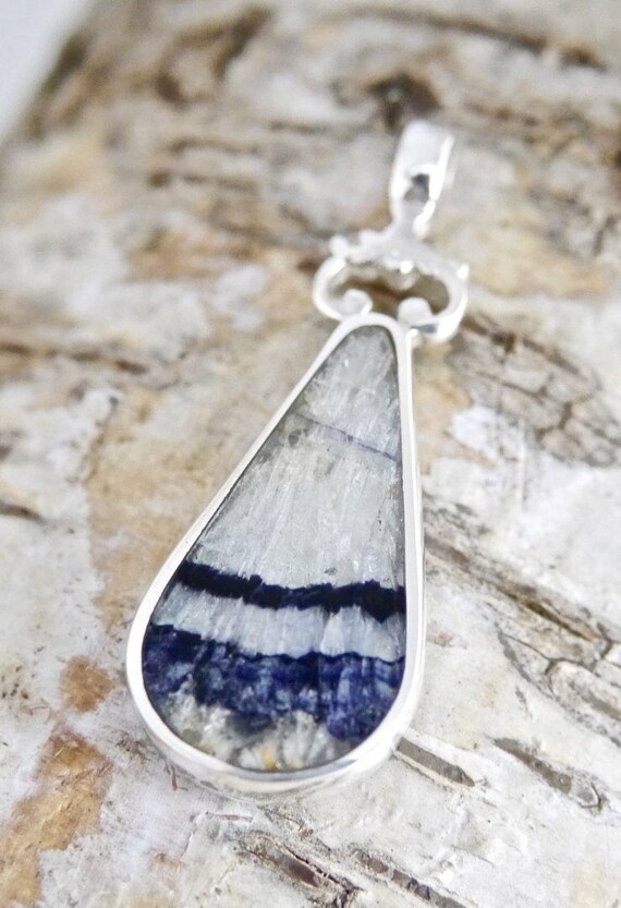 Blue John Double Oval Pendant