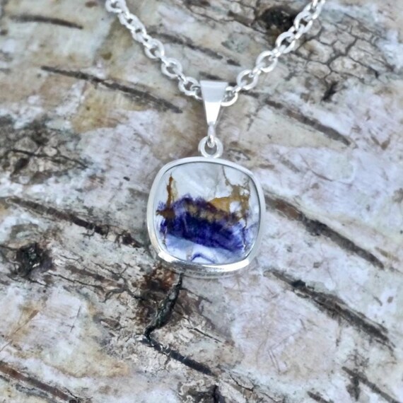 Blue john stone necklace discount