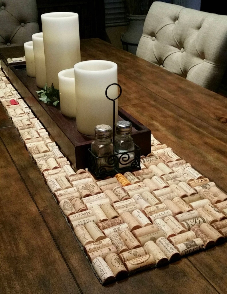 Wine Cork Table Runner Etsy