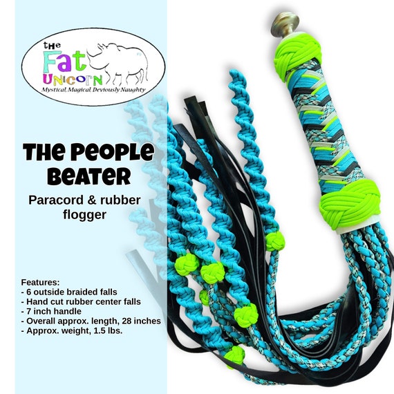 CUSTOM- People Beater flogger,vegan,spanking,bdsm,thuddy sting,adult,kink toys