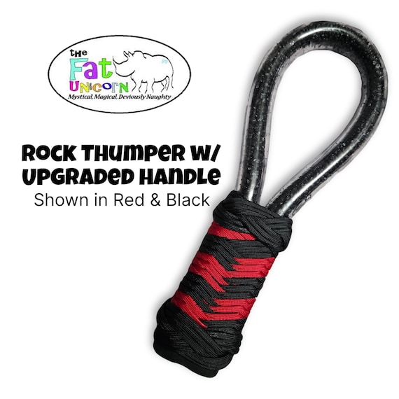 Rock Thumper- CUSTOM, Adult paddle, tbuddy, spanking paddle, paracord, BDSM,vegan