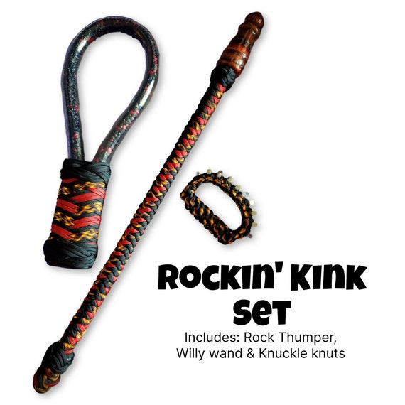 Rockin' Kink Set- CUSTOM set, spanking, adult, kink toys, vegan, unique toys