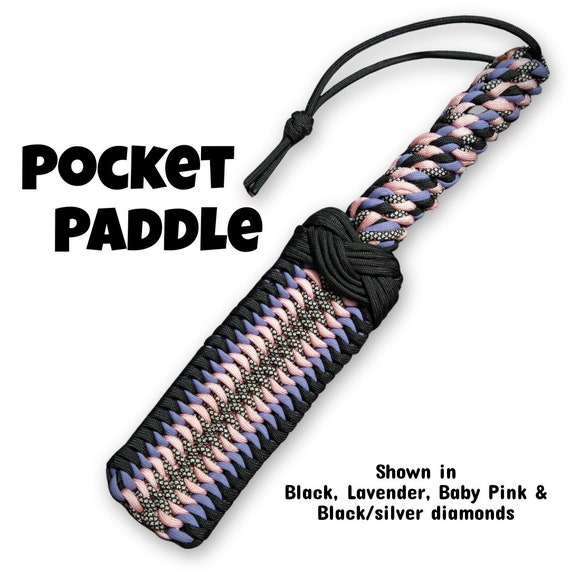 Pocket Paddle- custom, spanking, paracord, bdsm, adult, kink, vegan