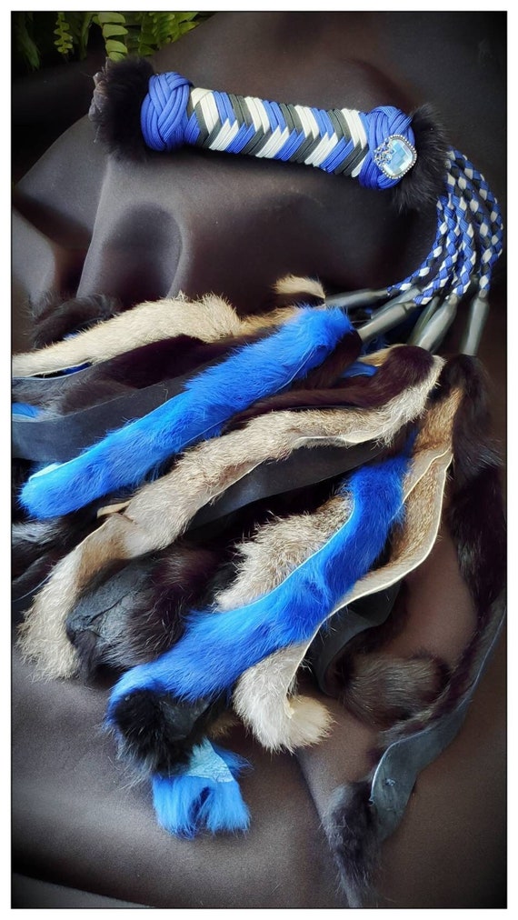 CUSTOM COLORED Rabbit Flogger