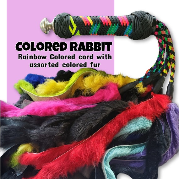 Rabbit Flogger - Custom Colored, Adult, Spanking, BDSM, Sensual toys, unique adult toys