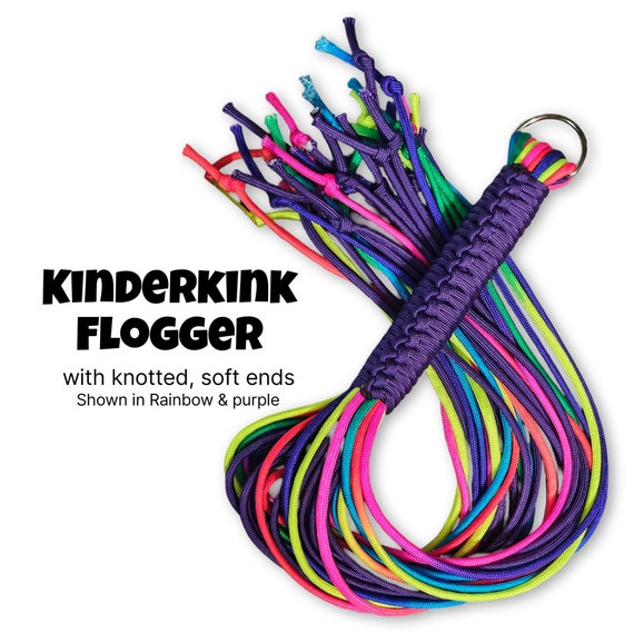 Kinderkink Basic Paracord flogger-CUSTOM flogger, adult, spanking, thuddy