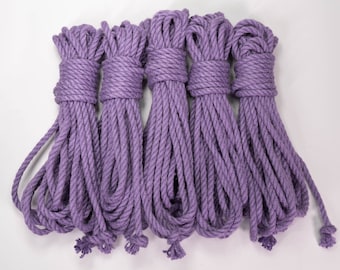 5 Jute Rope Kit – Kinbaku Studio Rope Wax Treated (8 m Each + Free Shorties + Rope Scissors)