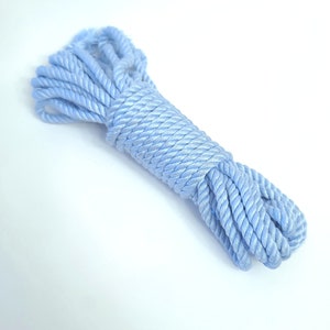 Baby Blue Bamboo Silk Rope