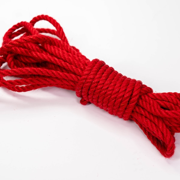 Red Jute Rope for Bondage