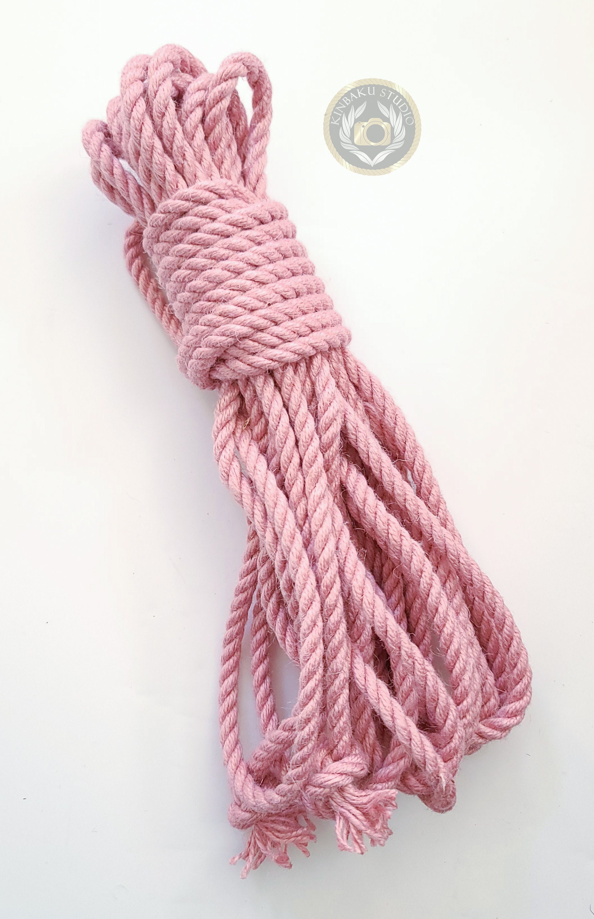 Pastel Pink Jute Rope – 8 meters (≈26.25 ft), 6 mm – Premium Bondage & Shibari Rope