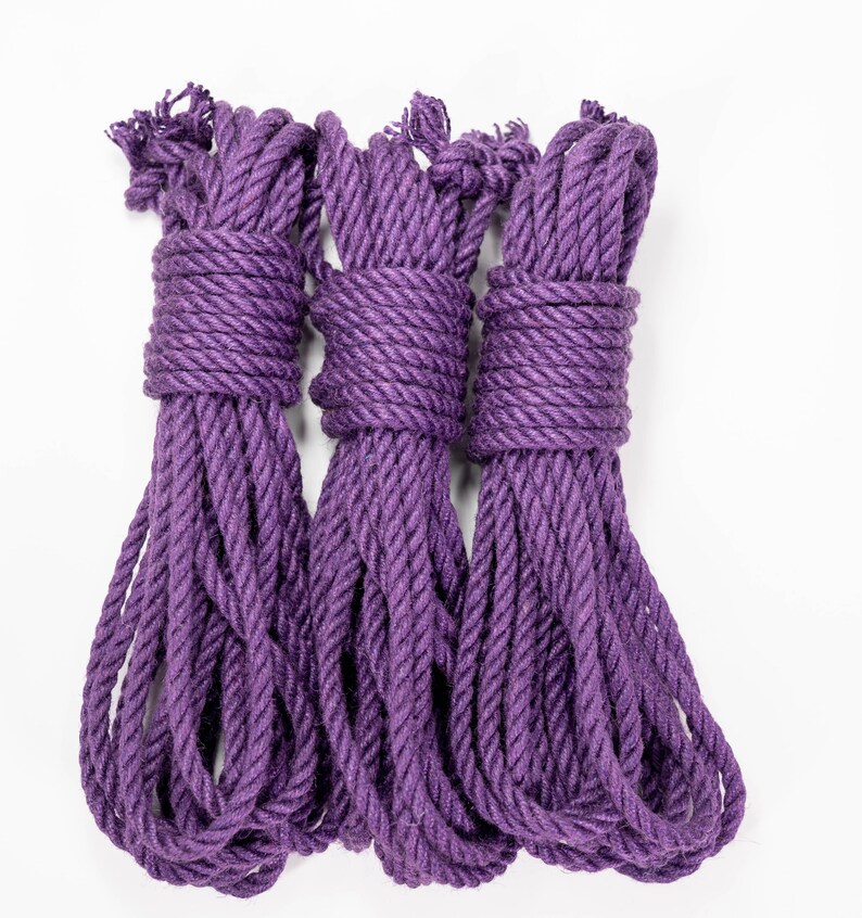 Purple Jute Rope for Bondage Etsy Denmark
