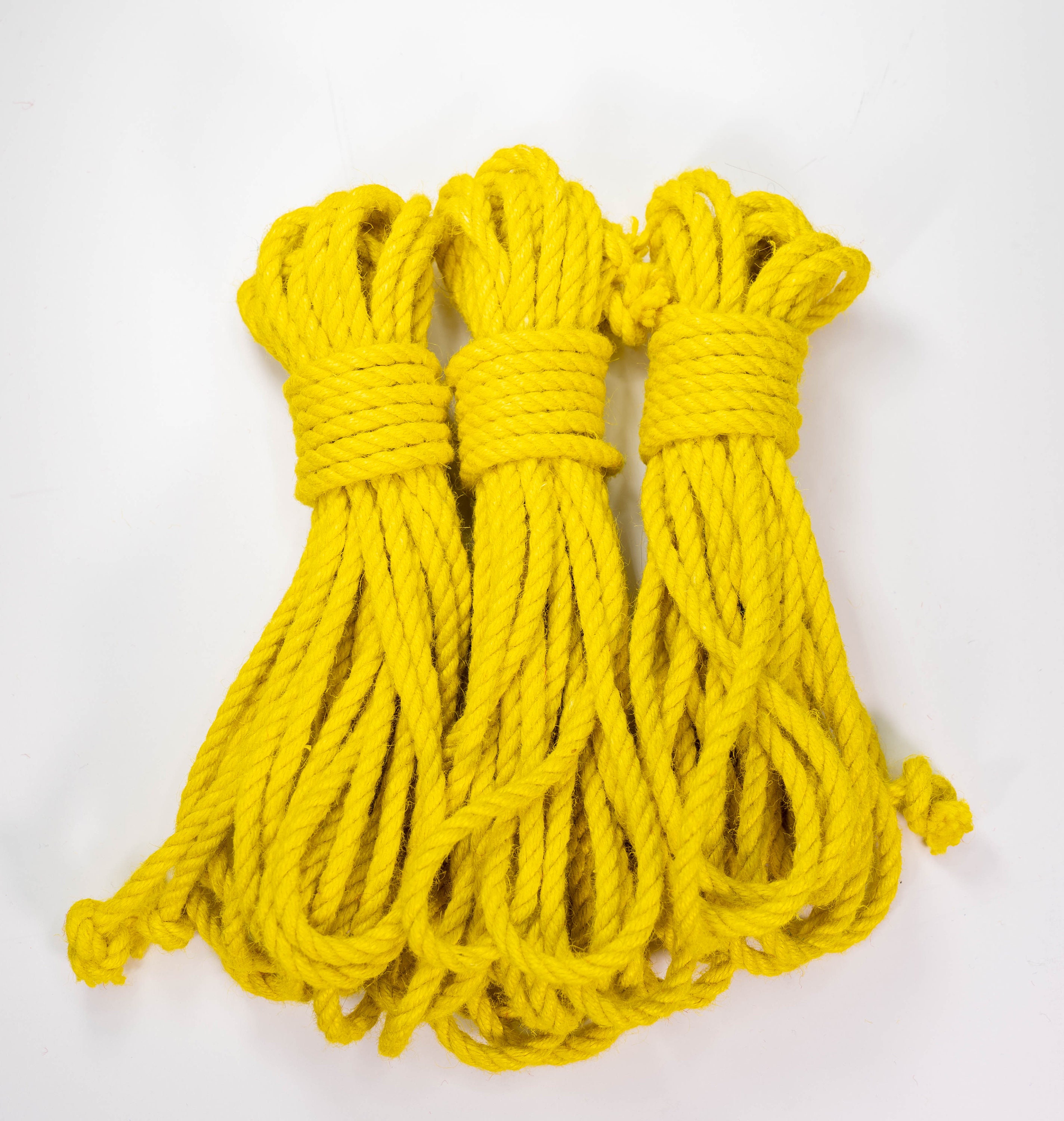 Yellow Jute Rope for Bondage 