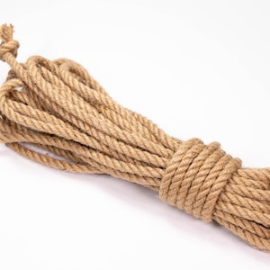 Natural Jute Rope – 8 meters (≈26.25 ft), 6 mm – Premium Bondage & Shibari Rope