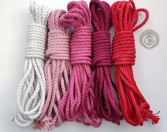 5 Jute Rope Valentine Bundle - Oiled