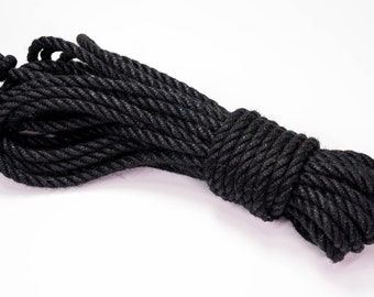 Black Jute Rope for Bondage