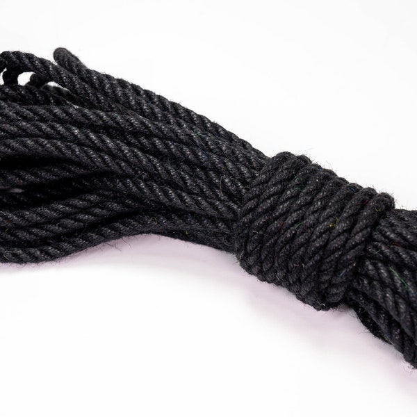 Black Jute Rope for Bondage