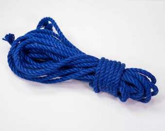 Corde de jute bleu foncé pour bondage