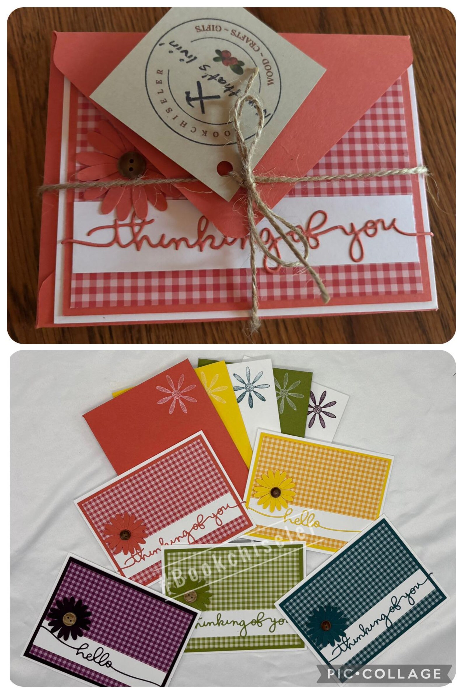 Assorted Set of 5 Note Cards - Etsy