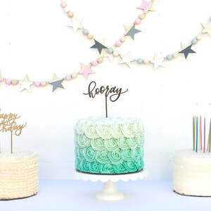 Forty & Fabulous Birthday Cake Topper, Birthday Cake Topper, Wood Cake Topper, Fortieth Birthday image 2