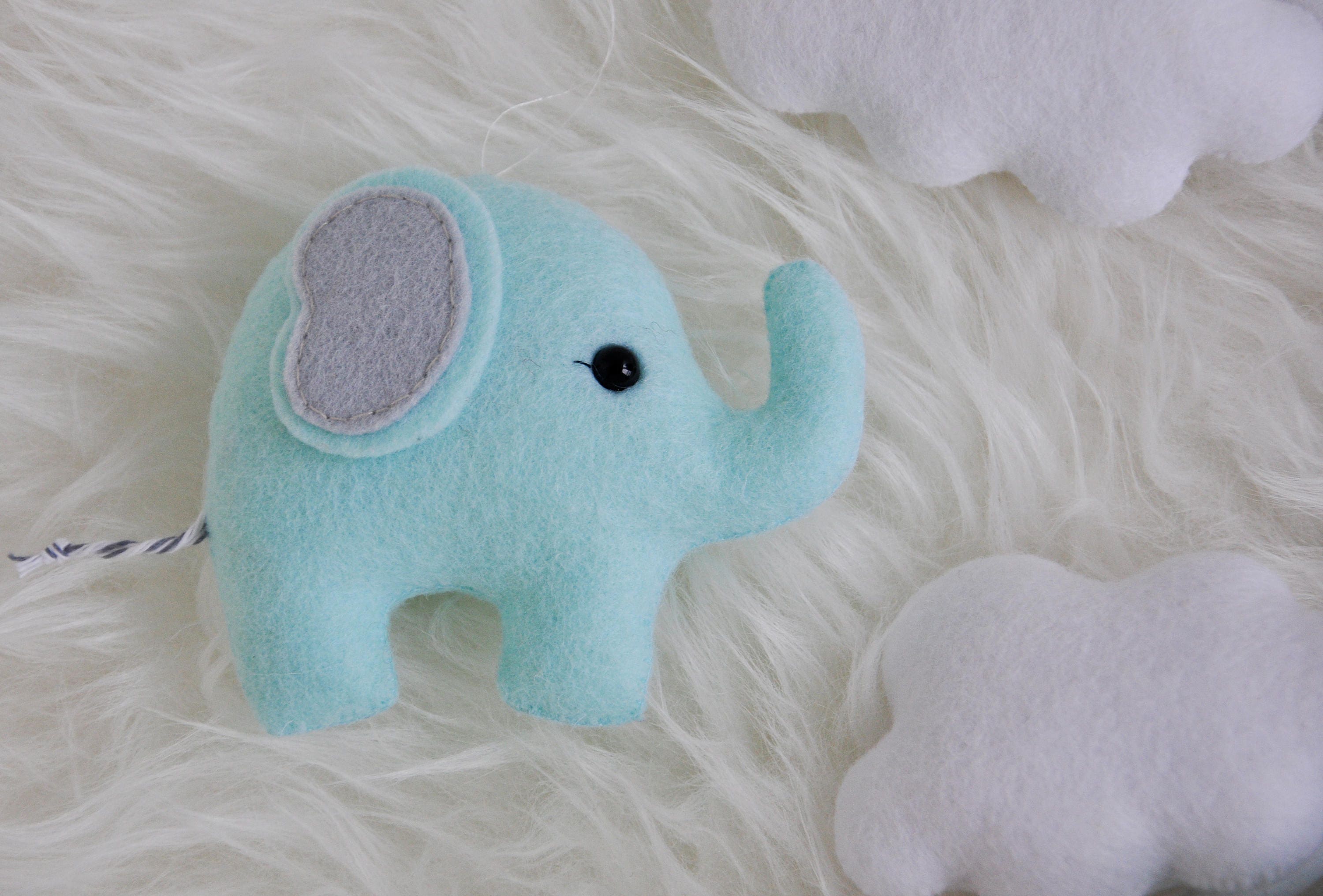 Elephant Baby Mobile Felt Baby Mobile Balloon Mobile Felt Etsy