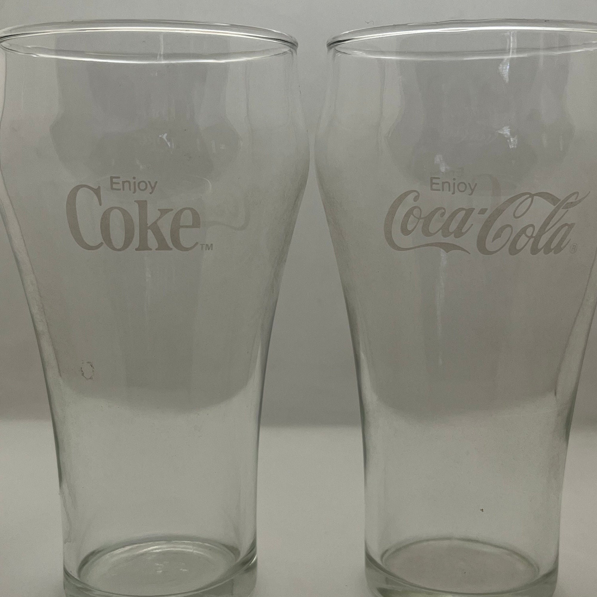 Cocacola Coke Glass, Vintage Cocacola Glasses, 1970's Bell Shaped Vintage Coke Glass Etsy